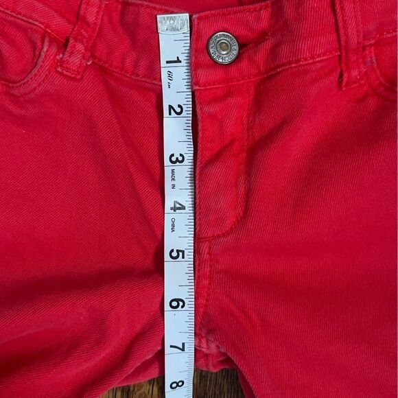 Abercrombie & Fitch Low Rise Skinny Jeans Red Women's Size 25 - Picture 5 of 9